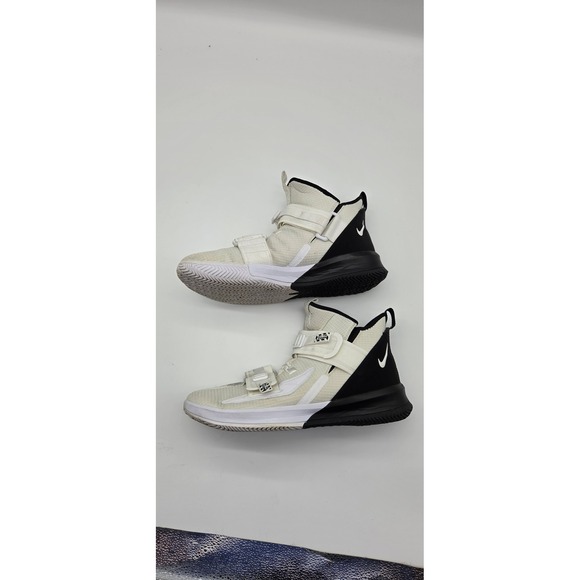 Nike LeBron Soldier 14 White Black AR4225-100 Mens Size 13 Basketball Shoes